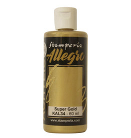 STAMPERIA STAMPERIA ALLEGRO PAINT SUPER GOLD METALLIC 60ML