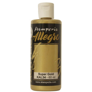 STAMPERIA STAMPERIA ALLEGRO PAINT SUPER GOLD METALLIC 60ML