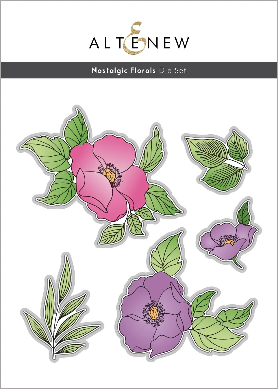 ALTENEW ALTENEW NOSTALGIC FLORALS DIE SET