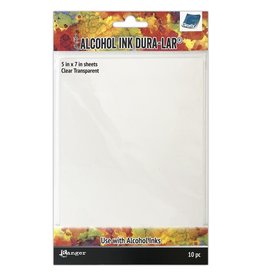 RANGER TIM HOLTZ ALCOHOL INK DURA-LAR CLEAR TRANSPARENT 5x7 SYNTHETIC SHEETS