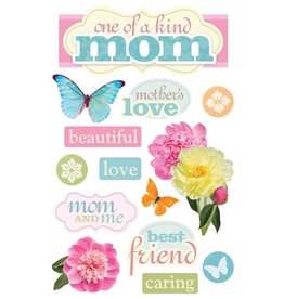 PAPER HOUSE PRODUCTIONS PAPER HOUSE MOM 3D STICKERS 4.5x7.5