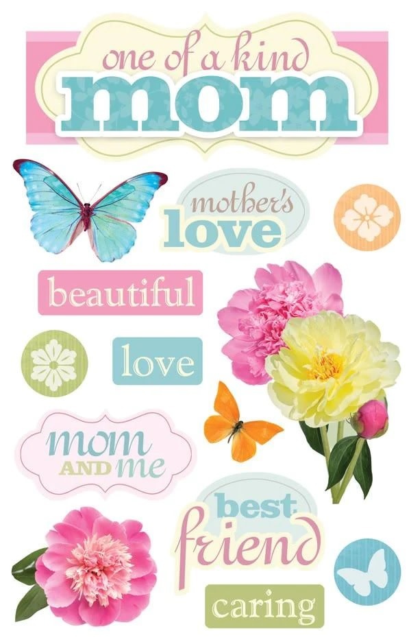 PAPER HOUSE PRODUCTIONS PAPER HOUSE MOM 3D STICKERS