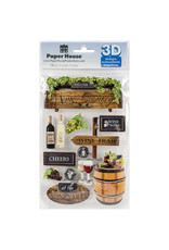 PAPER HOUSE PRODUCTIONS PAPER HOUSE WINE COUNTRY 3D STICKERS