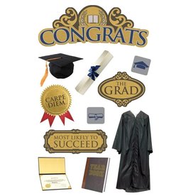 PAPER HOUSE PRODUCTIONS PAPER HOUSE CONGRATS 3D STICKERS