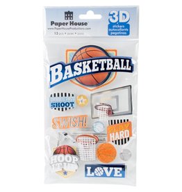 PAPER HOUSE PRODUCTIONS PAPER HOUSE BASKETBALL SWISH 3D STICKERS