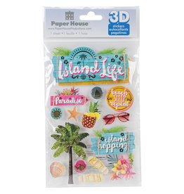 PAPER HOUSE PRODUCTIONS PAPER HOUSE ISLAND LIFE 3D STICKERS