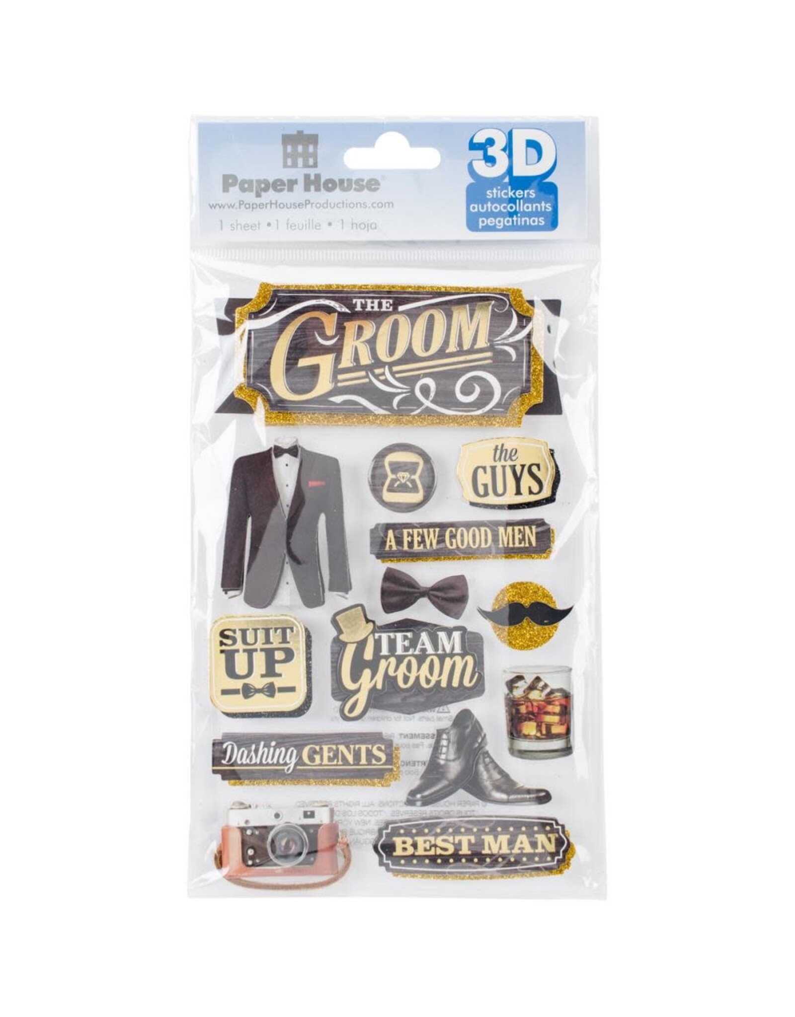 PAPER HOUSE PRODUCTIONS PAPER HOUSE THE GROOM 3D STICKERS