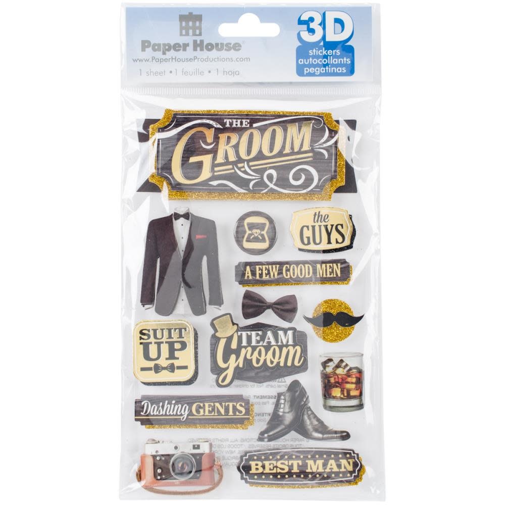 PAPER HOUSE PRODUCTIONS PAPER HOUSE THE GROOM 3D STICKERS