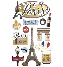 PAPER HOUSE PRODUCTIONS PAPER HOUSE DISCOVER PARIS 3D STICKERS