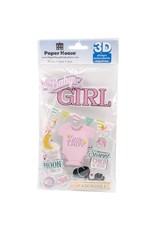 PAPER HOUSE PRODUCTIONS PAPER HOUSE BABY GIRL 3D STICKERS