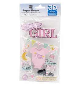 PAPER HOUSE PRODUCTIONS PAPER HOUSE BABY GIRL 3D STICKERS
