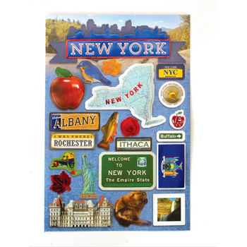 PAPER HOUSE PRODUCTIONS PAPER HOUSE DESTINATIONS NEW YORK STATE 3D STICKERS