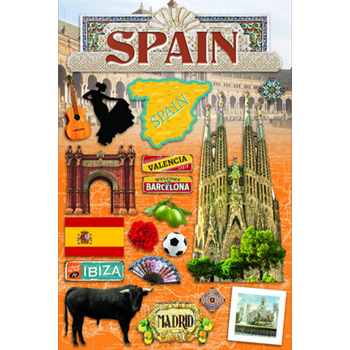 PAPER HOUSE PRODUCTIONS PAPER HOUSE DESTINATIONS SPAIN 3D STICKERS