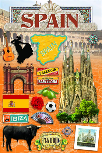 PAPER HOUSE PRODUCTIONS PAPER HOUSE DESTINATIONS SPAIN 3D STICKERS