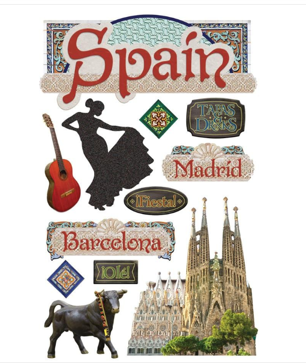 PAPER HOUSE PRODUCTIONS PAPER HOUSE SPAIN 3D STICKERS