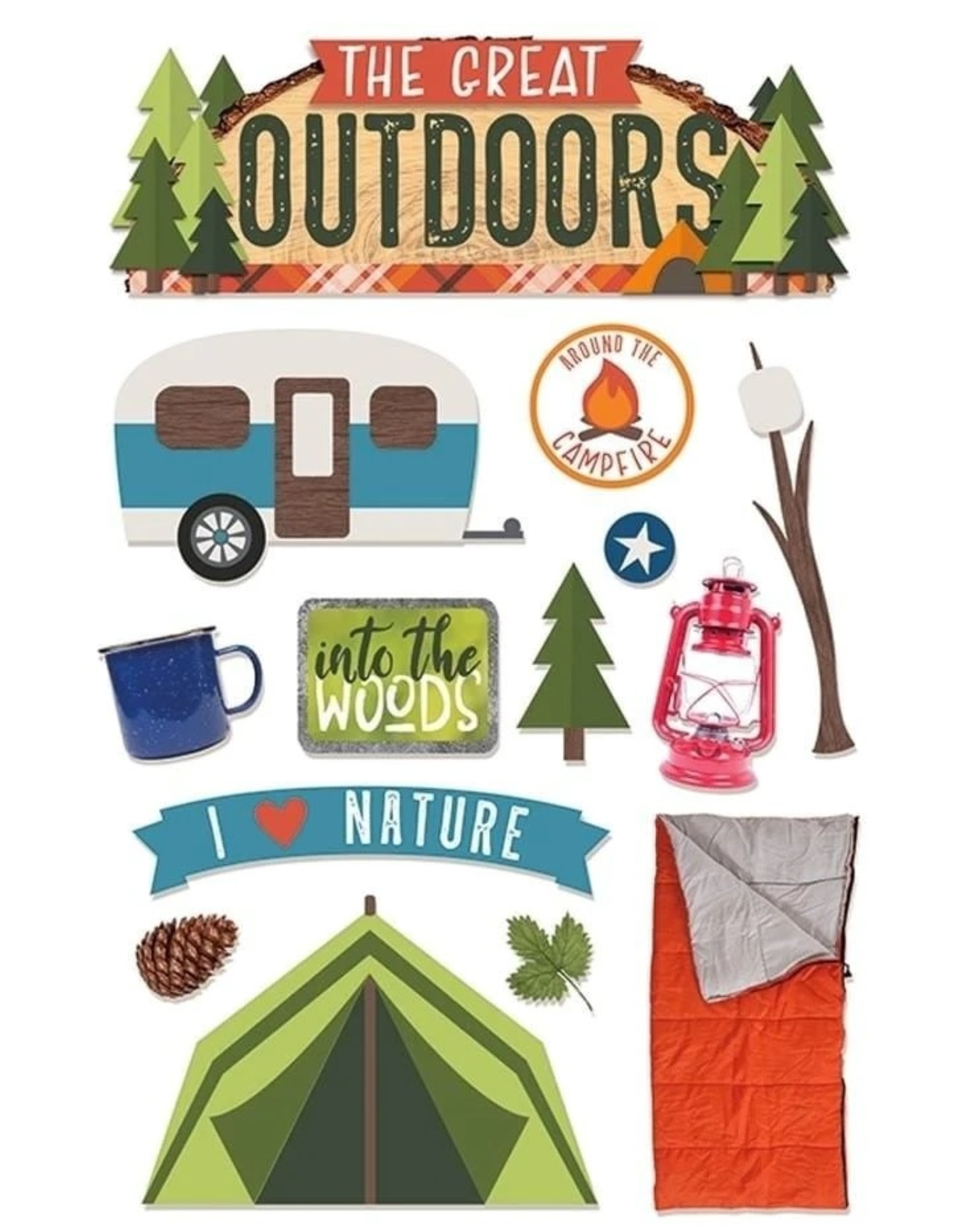 PAPER HOUSE PRODUCTIONS PAPER HOUSE THE GREAT OUTDOORS 3D STICKERS