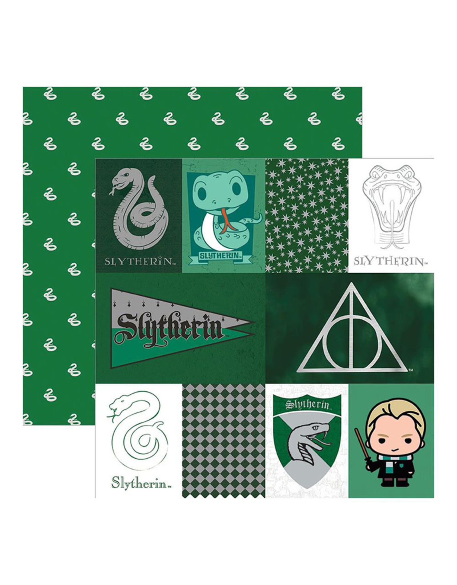 PAPER HOUSE PRODUCTIONS PAPER HOUSE HARRY POTTER SLYTHERIN TAG PAPER 12X12