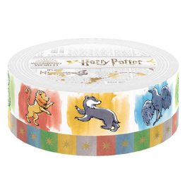 PAPER HOUSE PRODUCTIONS PAPER HOUSE HARRY POTTER WATERCOLOR HOUSES WASHI TAPE SET 2/PK