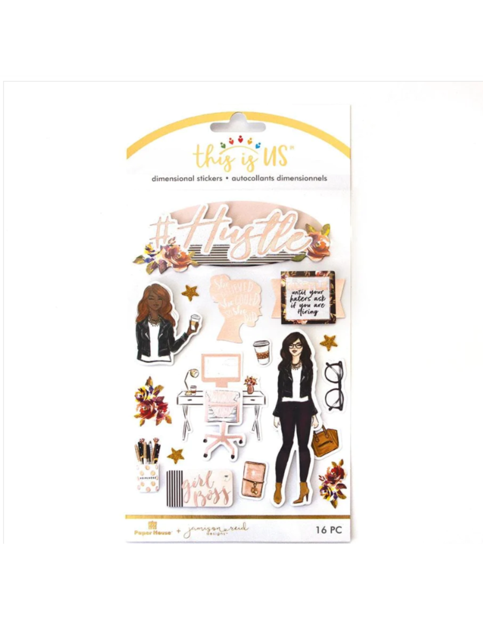 PAPER HOUSE PRODUCTIONS PAPER HOUSE THIS IS US JAMISON REID HUSTLE 3D STICKERS