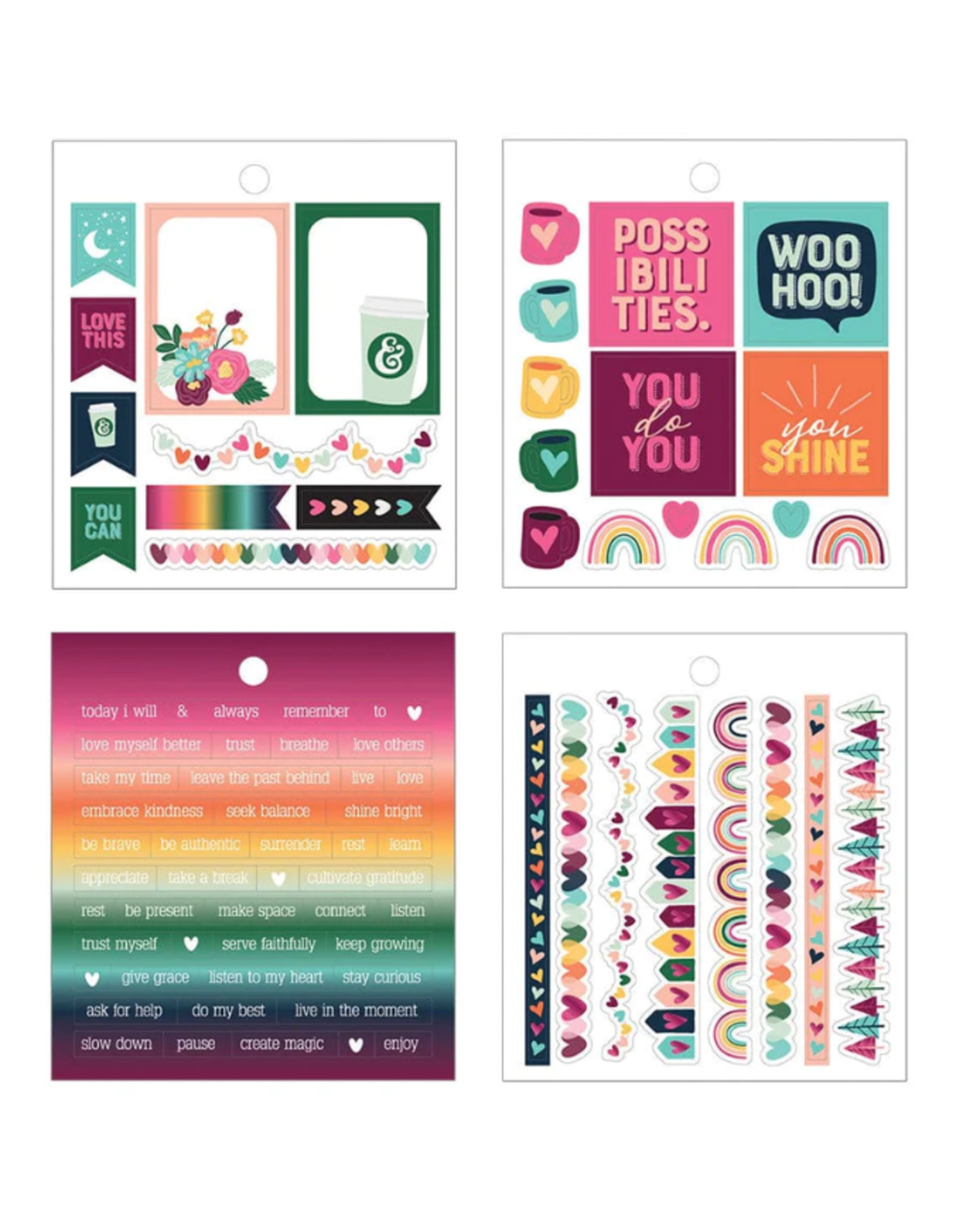 PAPER HOUSE PRODUCTIONS PAPER HOUSE THIS IS US SHAWNA CLINGERMAN BEAUTIFUL LIFE PLANNER STICKERS