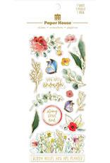 PAPER HOUSE PRODUCTIONS PAPER HOUSE GREEN LEAVES FOIL STICKERS