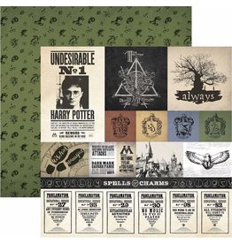 PAPER HOUSE PRODUCTIONS PAPER HOUSE WIZARDING WORLD OF HARRY POTTER PARCHMENT TAGS 12x12 CARDSTOCK