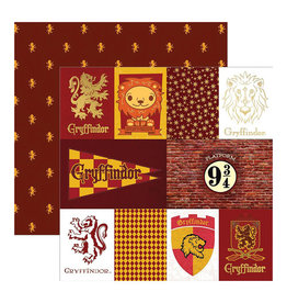 PAPER HOUSE PRODUCTIONS PAPER HOUSE HARRY POTTER GRYFFINDOR TAG PAPER 12X12