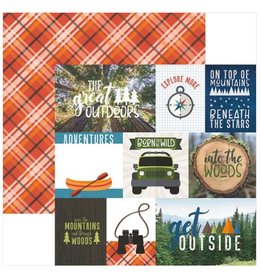 PAPER HOUSE PRODUCTIONS PAPER HOUSE THE GREAT OUTDOORS TAGS 12X12 CARDSTOCK