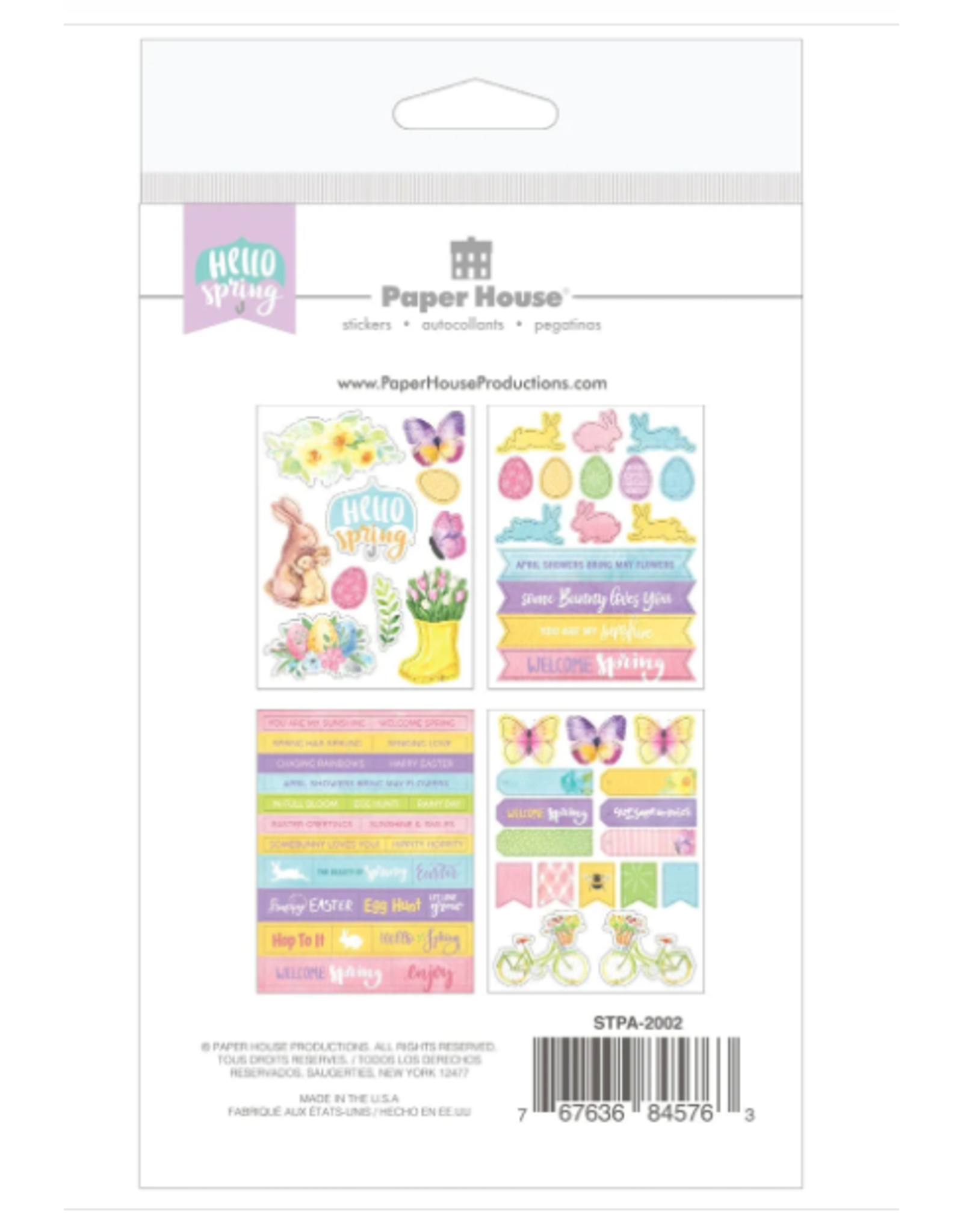 PAPER HOUSE PRODUCTIONS PAPER HOUSE HELLO SPRING STICKER PACK