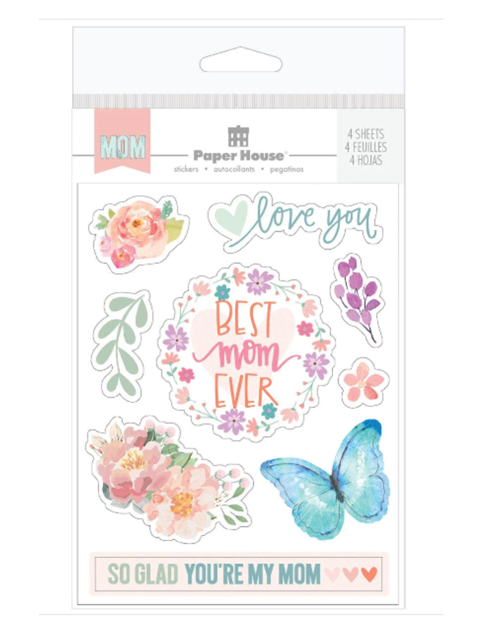 PAPER HOUSE PRODUCTIONS PAPER HOUSE BEST MOM EVER STICKER PACK