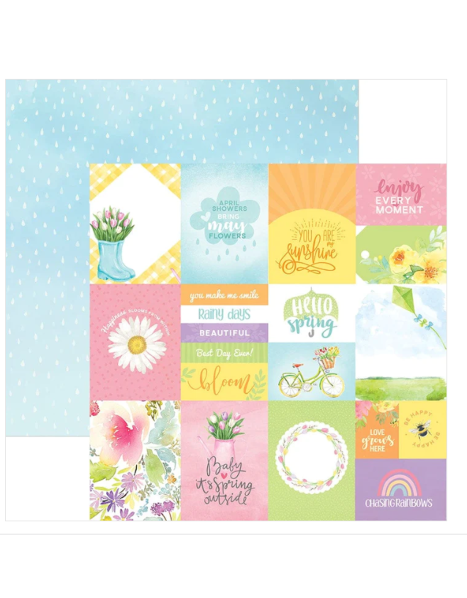 PAPER HOUSE PRODUCTIONS PAPER HOUSE SPRING TAGS 12X12 CARDSTOCK