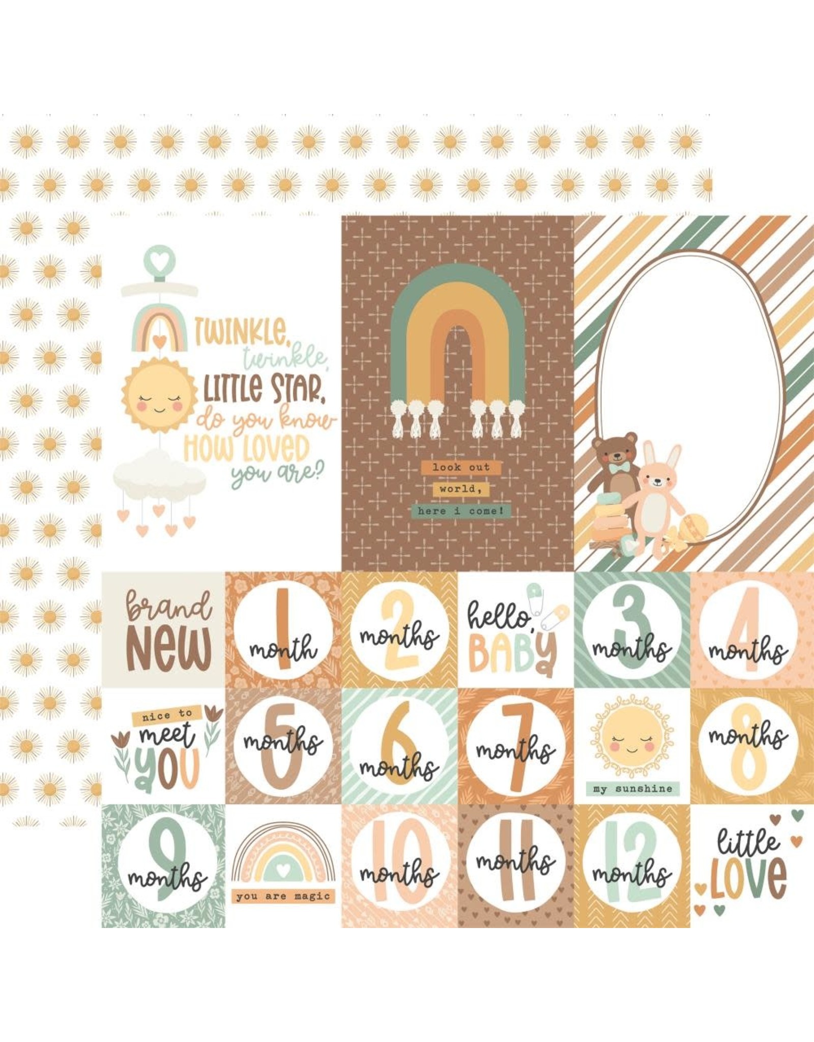 ECHO PARK PAPER ECHO PARK OUR BABY MULTI JOURNALING CARDS 12x12 CARDSTOCK