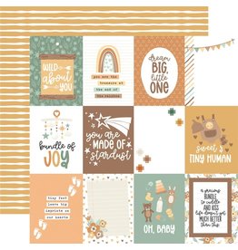 ECHO PARK PAPER ECHO PARK OUR BABY 3x4 JOURNALING CARDS 12x12 CARDSTOCK