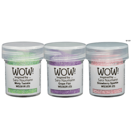 WOW! WOW! TRIOS SARA NAUMANN TWINKLY FIZZ EMBOSSING GLITTERS COLLECTION