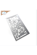ELIZABETH CRAFT DESIGNS ELIZABETH CRAFT DESIGNS PLANNER ESSENTIALS 57 HEART OVERLAY DIE SET