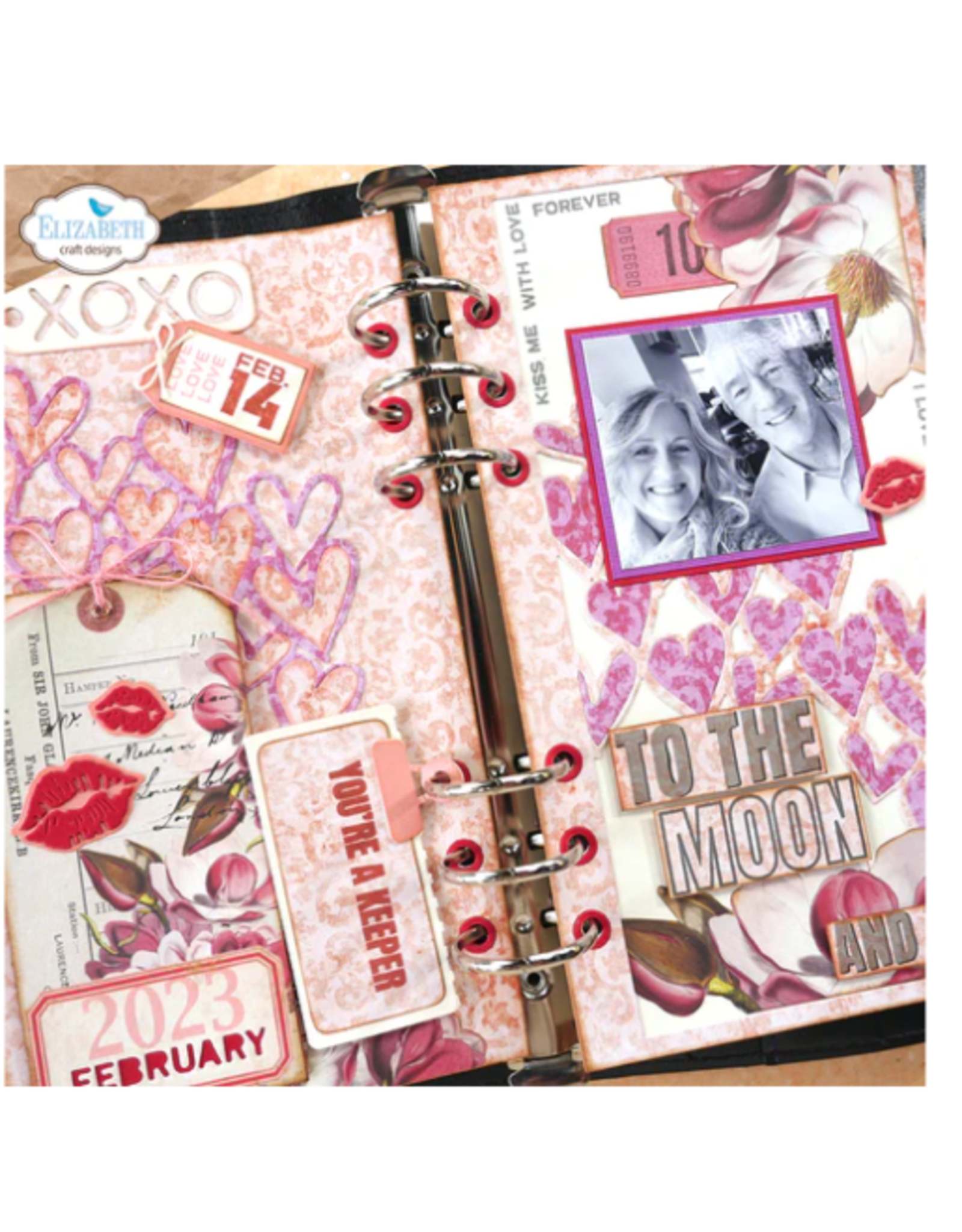ELIZABETH CRAFT DESIGNS ELIZABETH CRAFT DESIGNS PLANNER ESSENTIALS 57 HEART OVERLAY DIE SET