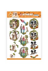 FIND IT FIND IT AMY DESIGN FUR FRIENDS WALKING THE DOG 3D PUSH-OUT