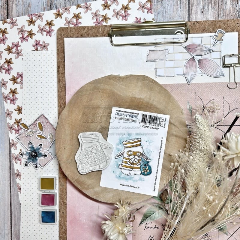 CHOU & FLOWERS CHOU & FLOWERS TAMPON CLING VICTORIA STREET COLLECTION DOUDOU FILOU