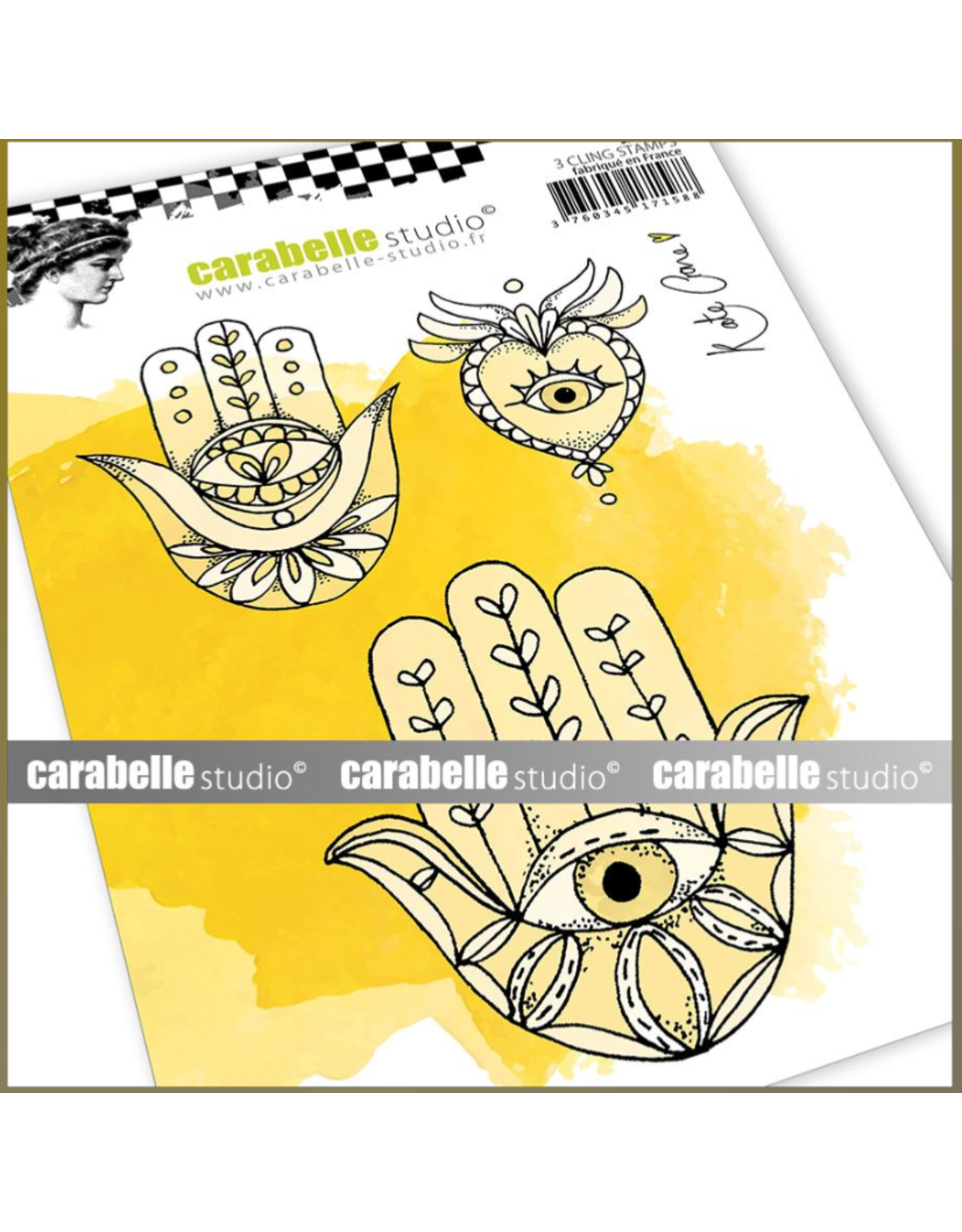 CARABELLE STUDIOS CARABELLE STUDIO CLING STAMP A6 HAMSA BY KATE CRANE