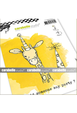 CARABELLE STUDIOS CARABELLE STUDIO CLING STAMP A6 PARTY GIRAFFE BY KATE CRANE