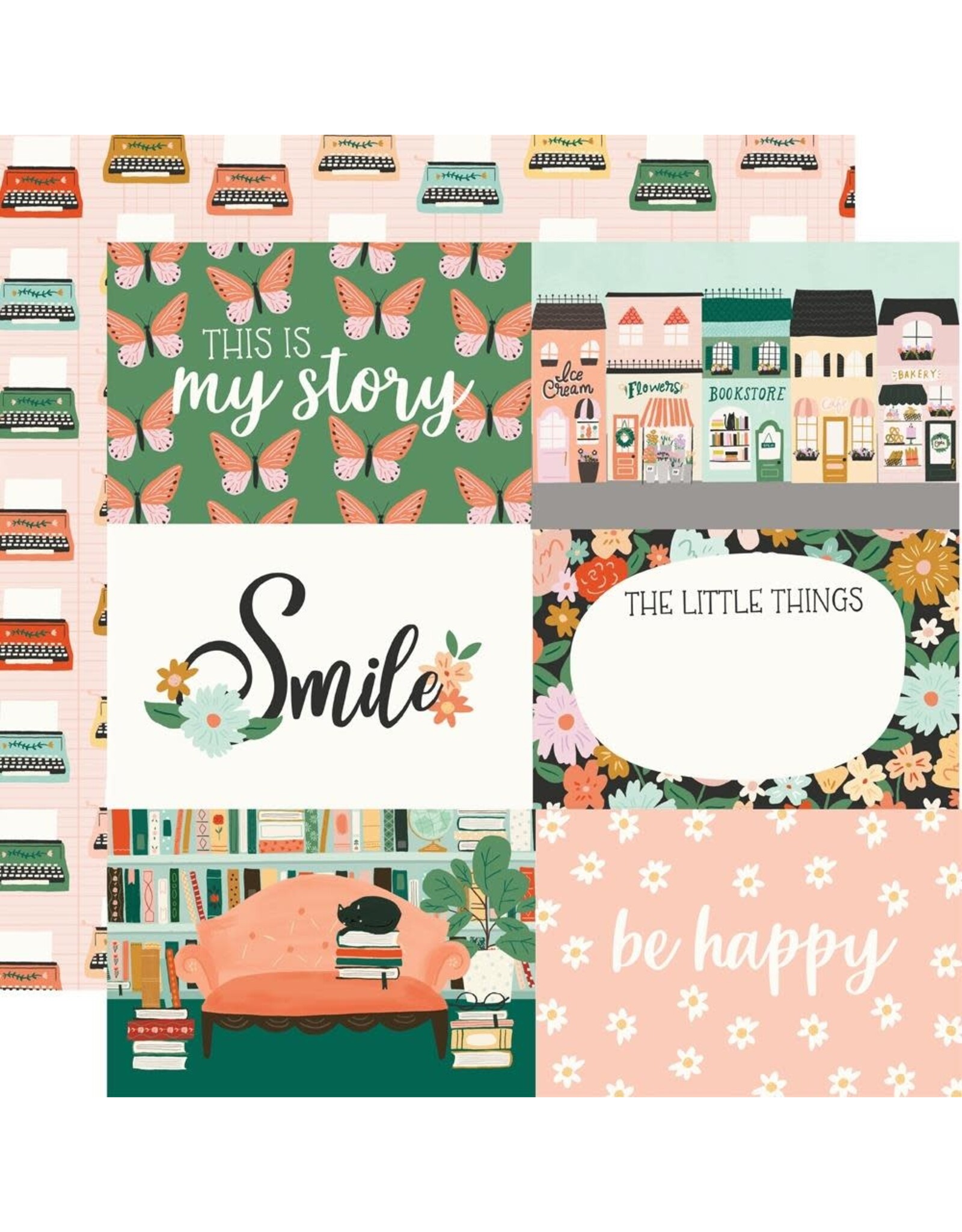 SIMPLE STORIES SIMPLE STORIES MY STORY 4x6 ELEMENTS 12x12 CARDSTOCK