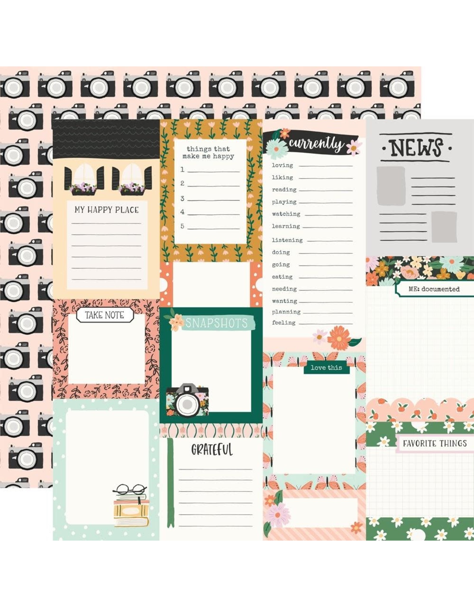 SIMPLE STORIES SIMPLE STORIES MY STORY JOURNAL ELEMENTS 12x12 CARDSTOCK