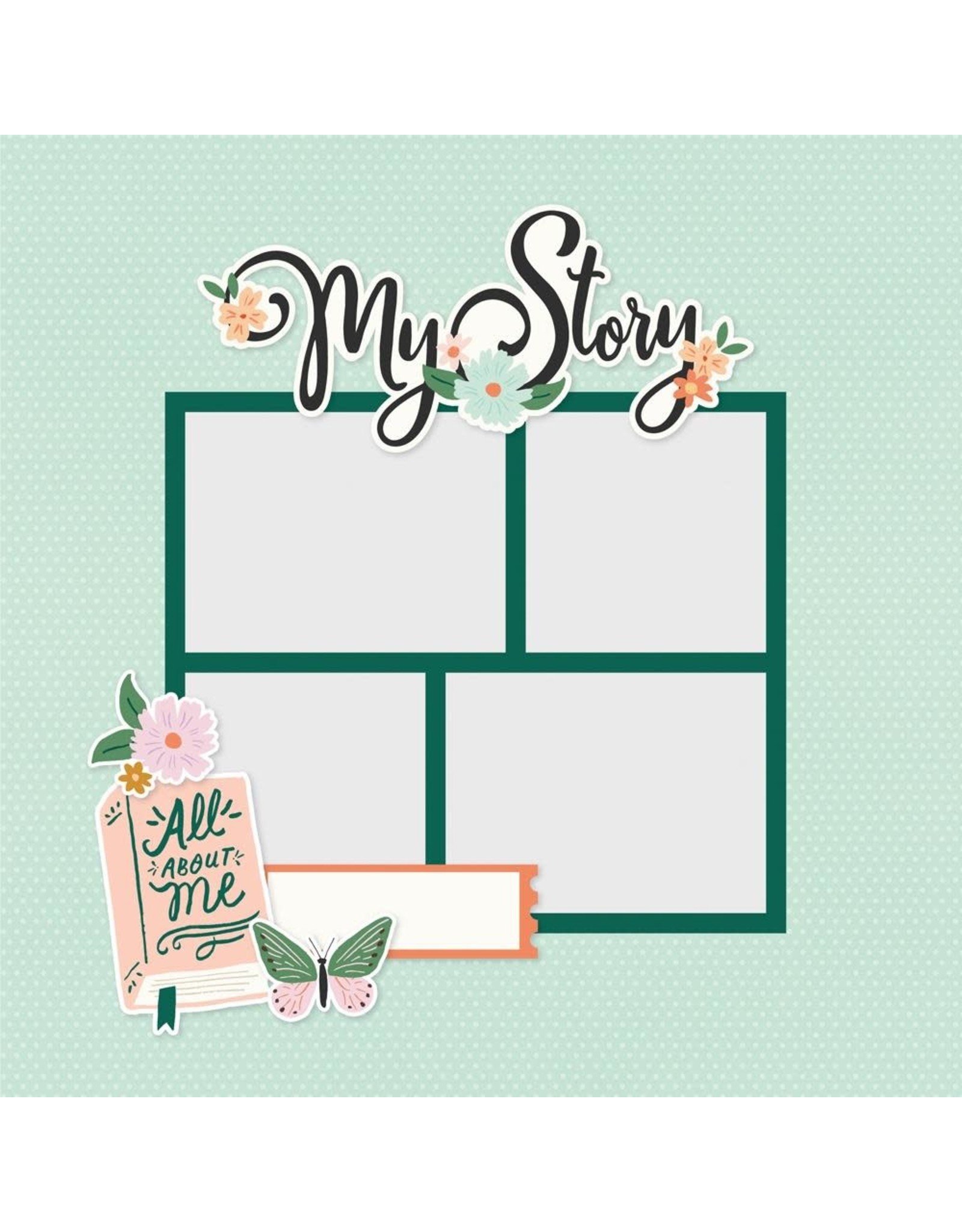 SIMPLE STORIES SIMPLE STORIES SIMPLE PAGES MY STORY PAGE PIECES 13/PK