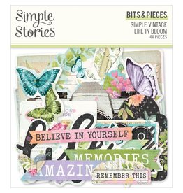 SIMPLE STORIES SIMPLE STORIES SIMPLE VINTAGE LIFE IN BLOOM BITS & PIECES 44/PK