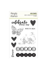 SIMPLE STORIES SIMPLE STORIES SIMPLE VINTAGE LIFE IN BLOOM 4x6 CLEAR STAMP SET