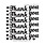 KRAZY KREATIONS THANK YOU DOUBLE STICK STICKERS