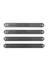 ADVANTUS TIM HOLTZ IDEA-OLOGY LARGE METAL WORD PLAQUES 4/PK