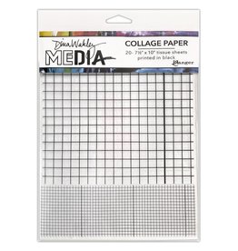 RANGER RANGER DINA WAKLEY MEDIA COLLAGE TISSUE PAPER GRIDS 20PK 7.5X10