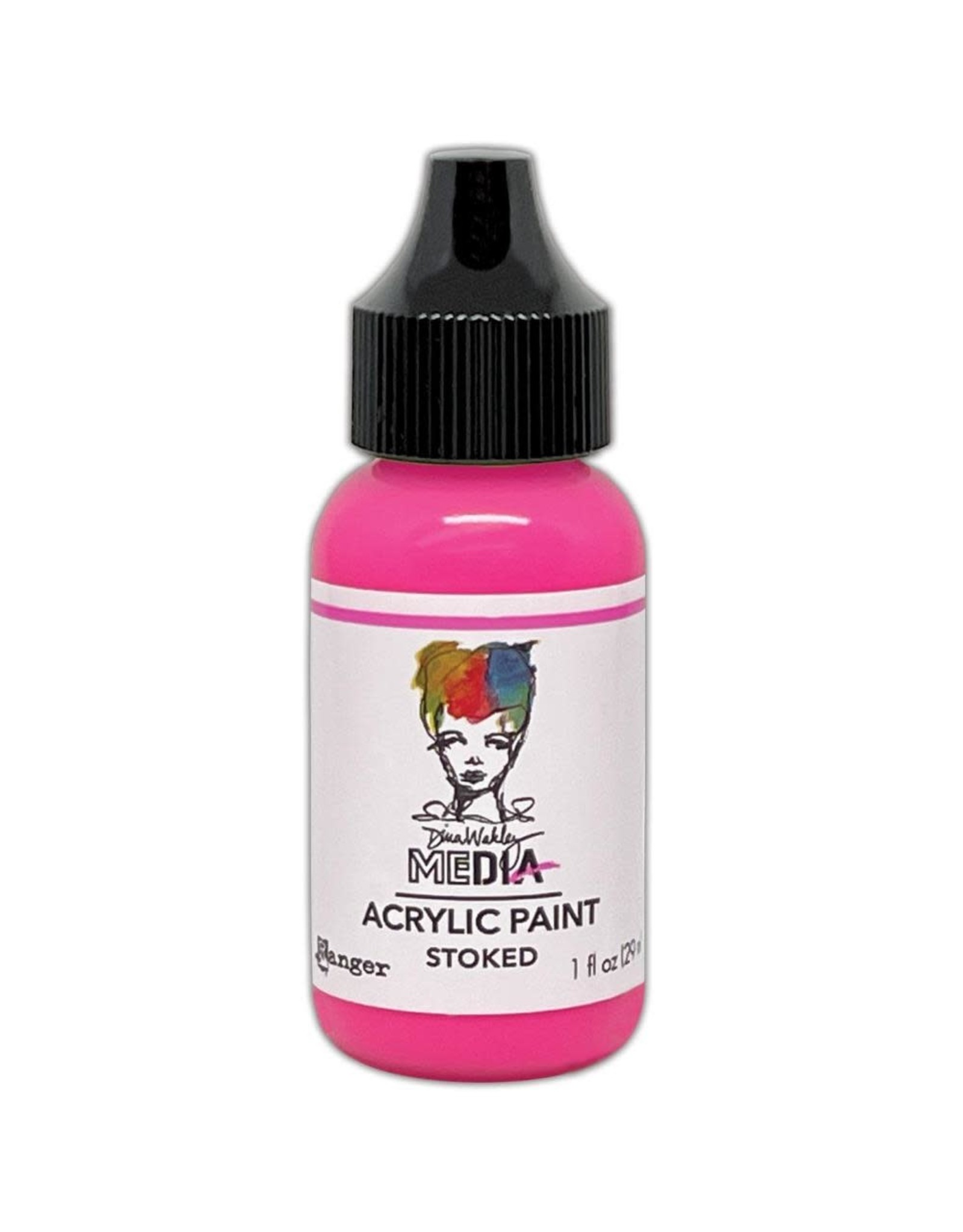 RANGER RANGER DINA WAKLEY MEDIA ACRYLIC PAINT STOKED 1OZ