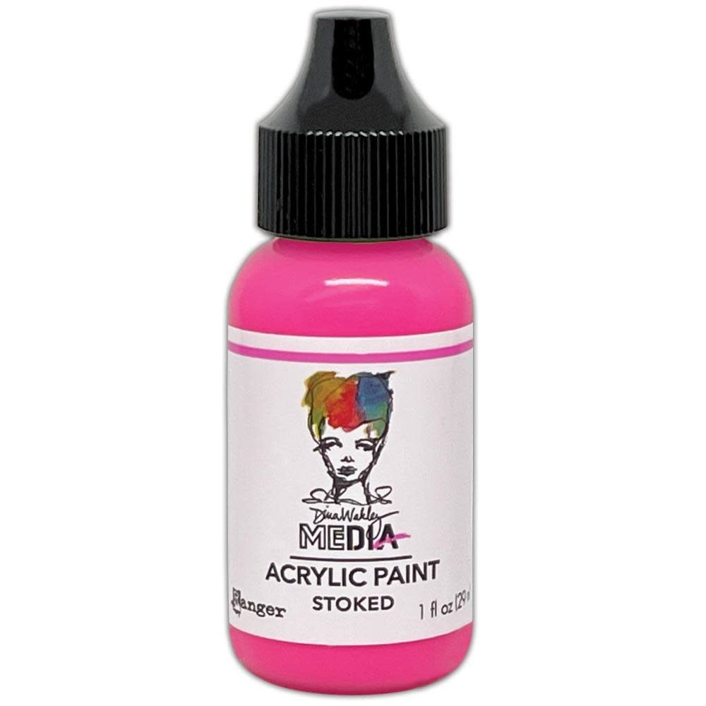 RANGER RANGER DINA WAKLEY MEDIA ACRYLIC PAINT STOKED 1OZ